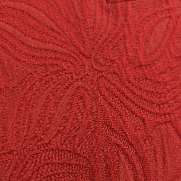 01172 Jones Studio Floral Quilted A Line Dress Orange size 14W preppy spring - Picture 5 of 8